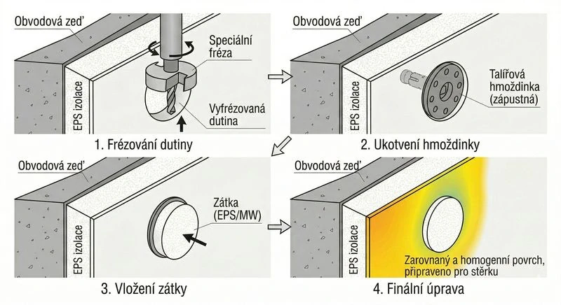 Polystyrénová zátka EPS 70/15 bílá
